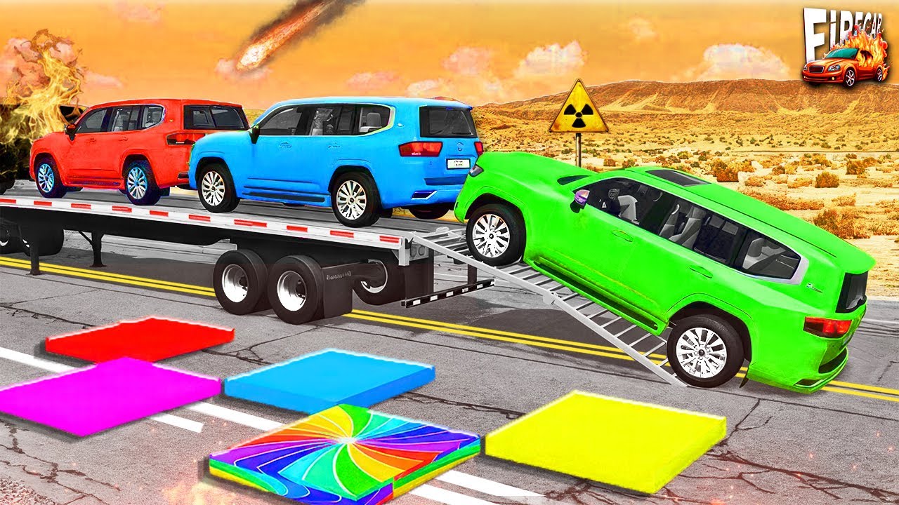 Truck VS Impossible Speed Bumps – Brutal Impact Physics – BeamNG Drive Ep.10 🏁
