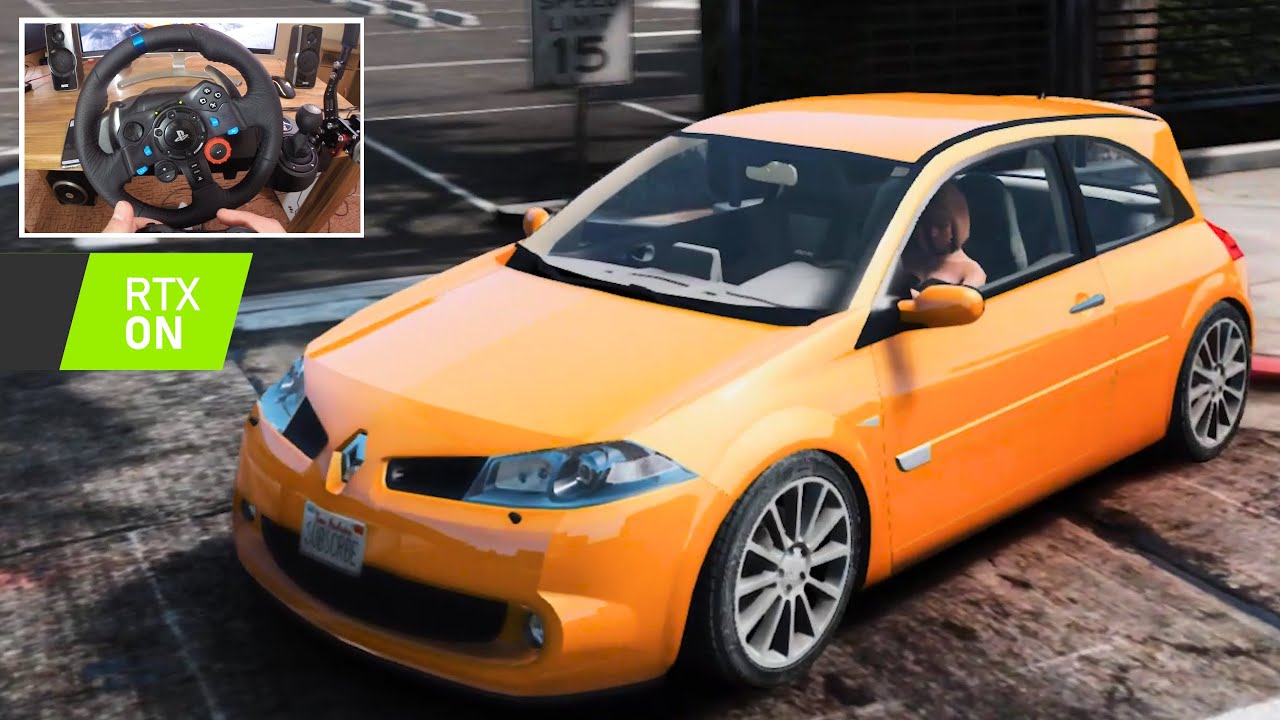 GTA V - Renault Megane 2 RS F1TEAM| Logitech G29 🔥 Ray Tracing mod !