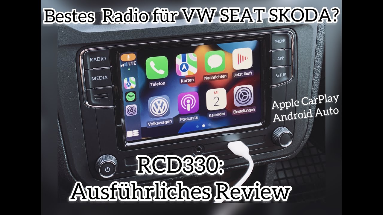 RCD 330 - Bestes VW/Skoda/Seat Nachrüst-Radio - Apple Carplay + Android Auto - alle Infos