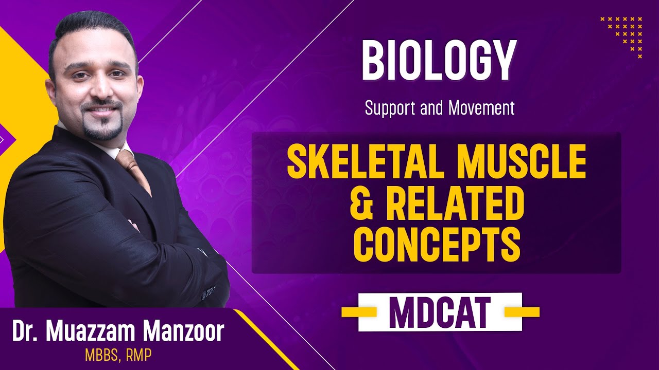 40. Biology | Support and Movement | Skeletal Muscle & Muscle Contraction - 9.4, 9.5 | MDCAT 2026