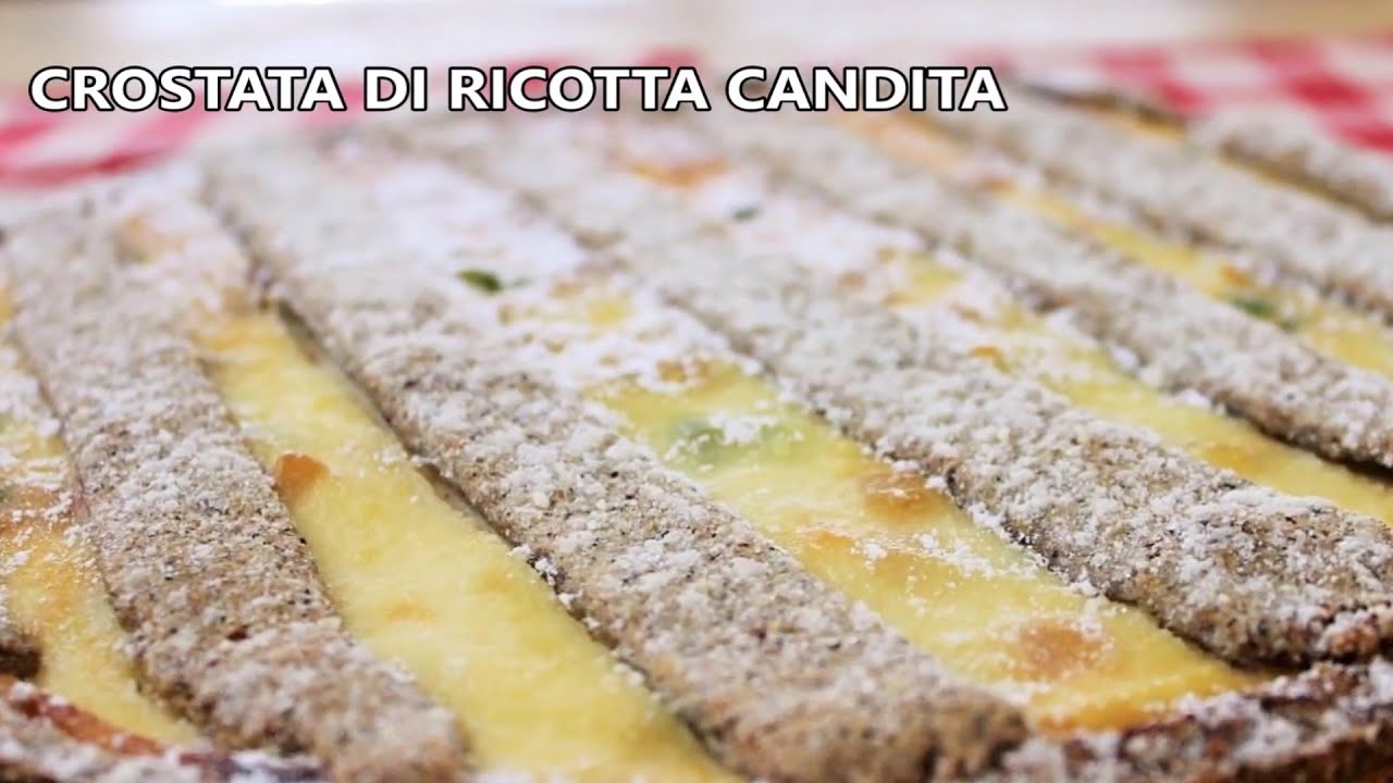 CROSTATA ALLA RICOTTA CANDITA con pasta frolla di grano saraceno SENZA GLUTINE