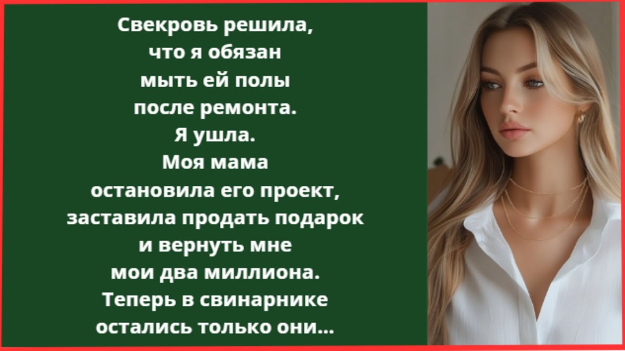Меня заставляли собирать «свинарник» для свекрови!! Я наняла клининг, забрала два миллиона и улетела