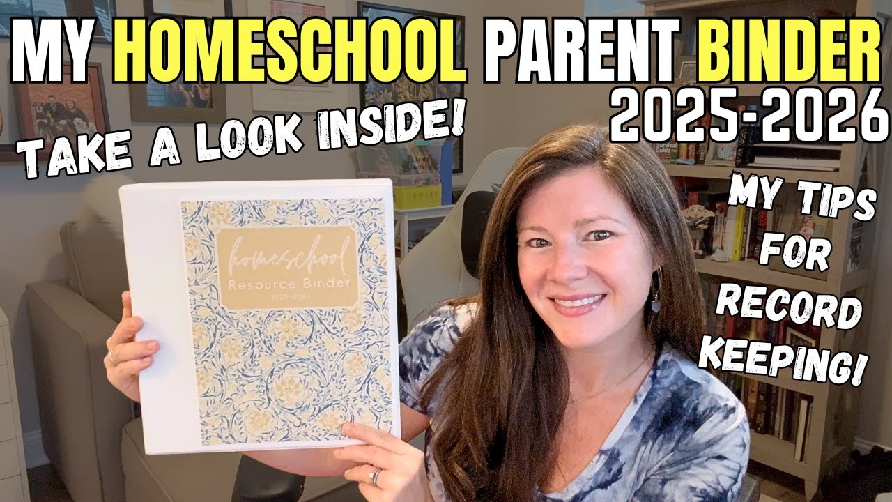 What's Inside My Homeschool Binder 2025-2026 || Homeschool Record Keeping & Planning Binder