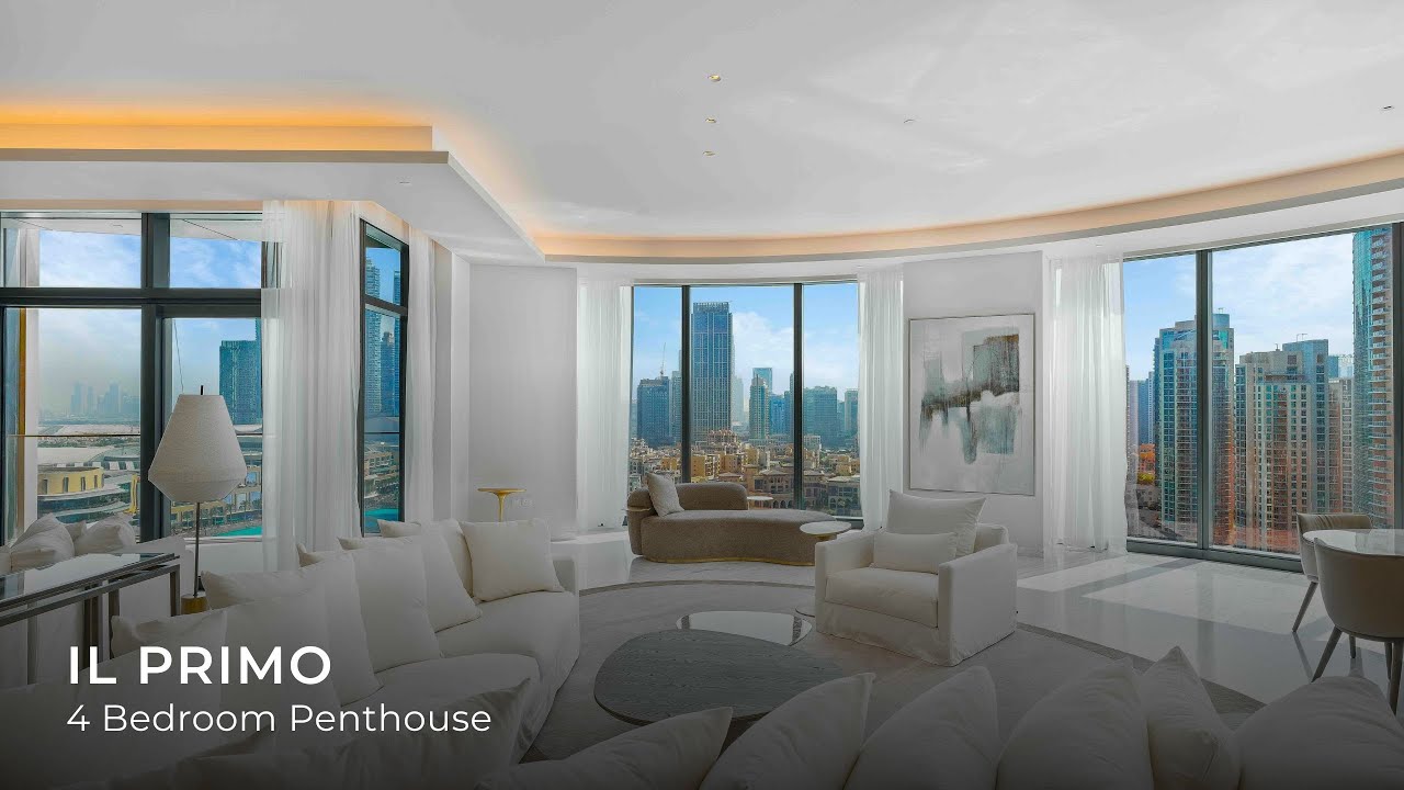 Inside Dubai’s Ultra-Luxury Penthouse with Full Burj Khalifa Views | Il Primo, Downtown Dubai