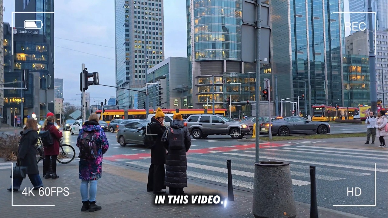 Life in Warsaw in 2025. 4K walking tour HDR. Cleanest city in Europe. Europe's booming economy Wawa