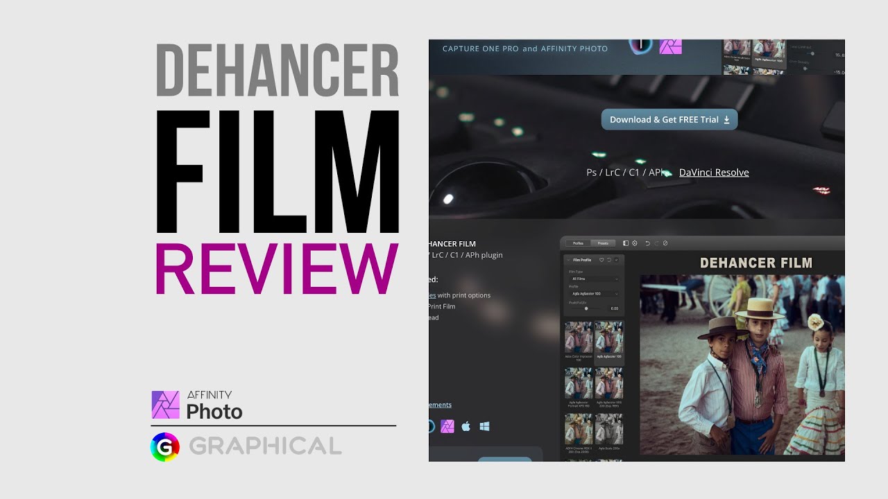 Affinity Photo Dehancer FILM PLUGIN review and plugin installation guide in Affinity