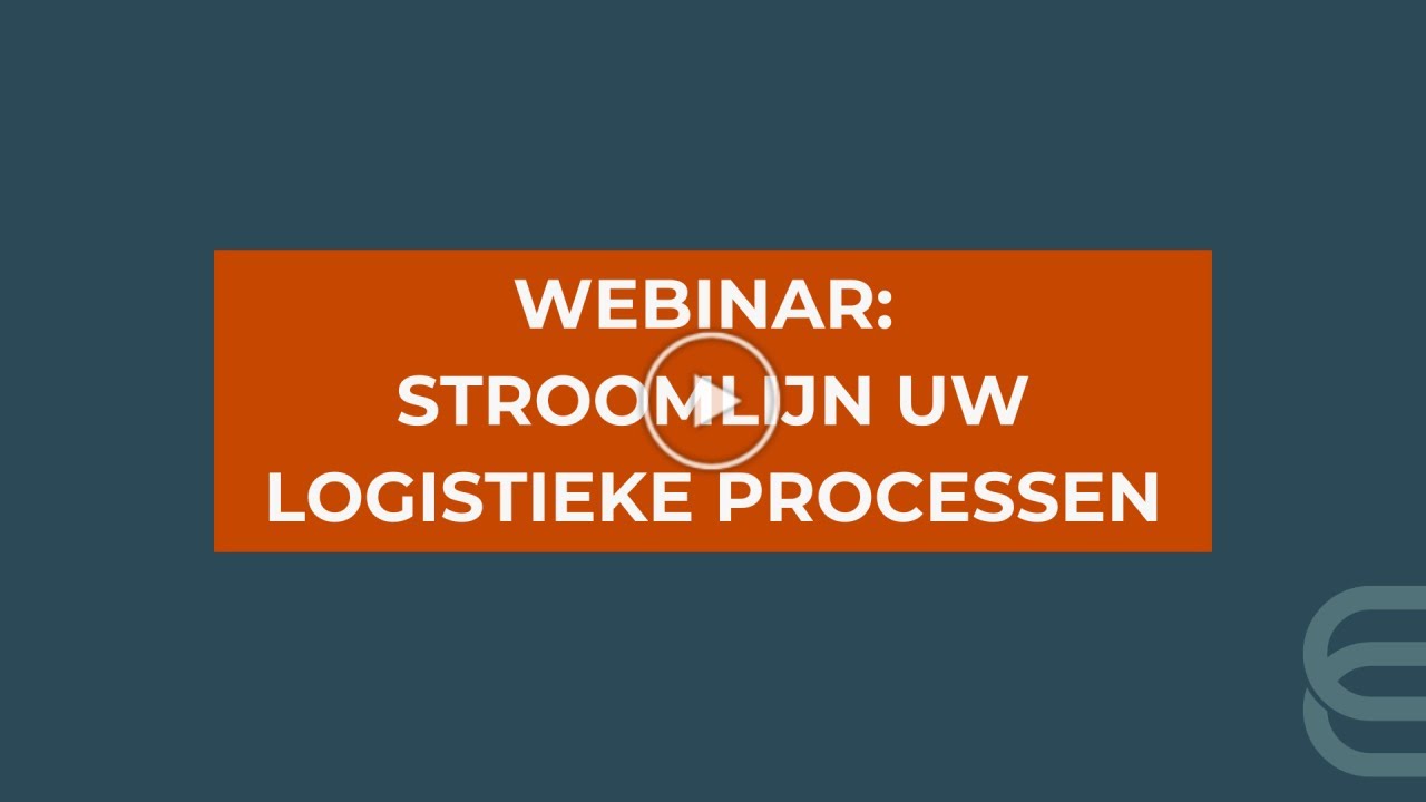 SOFTWARE WMS ELEVATE : Webinar Stroomlijn uw logistieke processen - NL