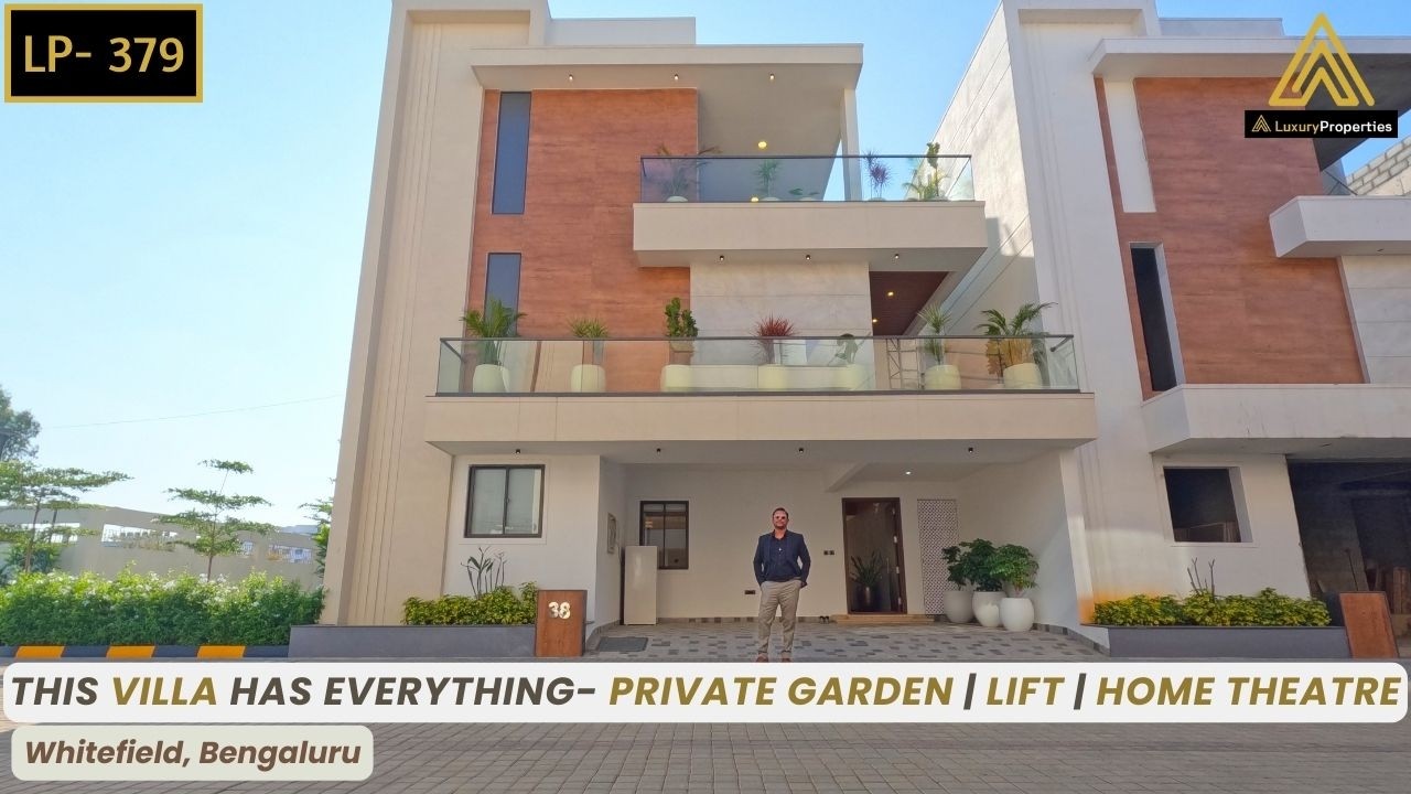 Inside a Stunning Luxury Villa with Garden, Lift & Home Theatre in Whitefield | Luxury Properties