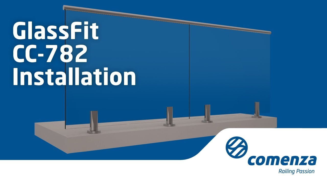 Glass balustrade system GlassFit CC-782 installation