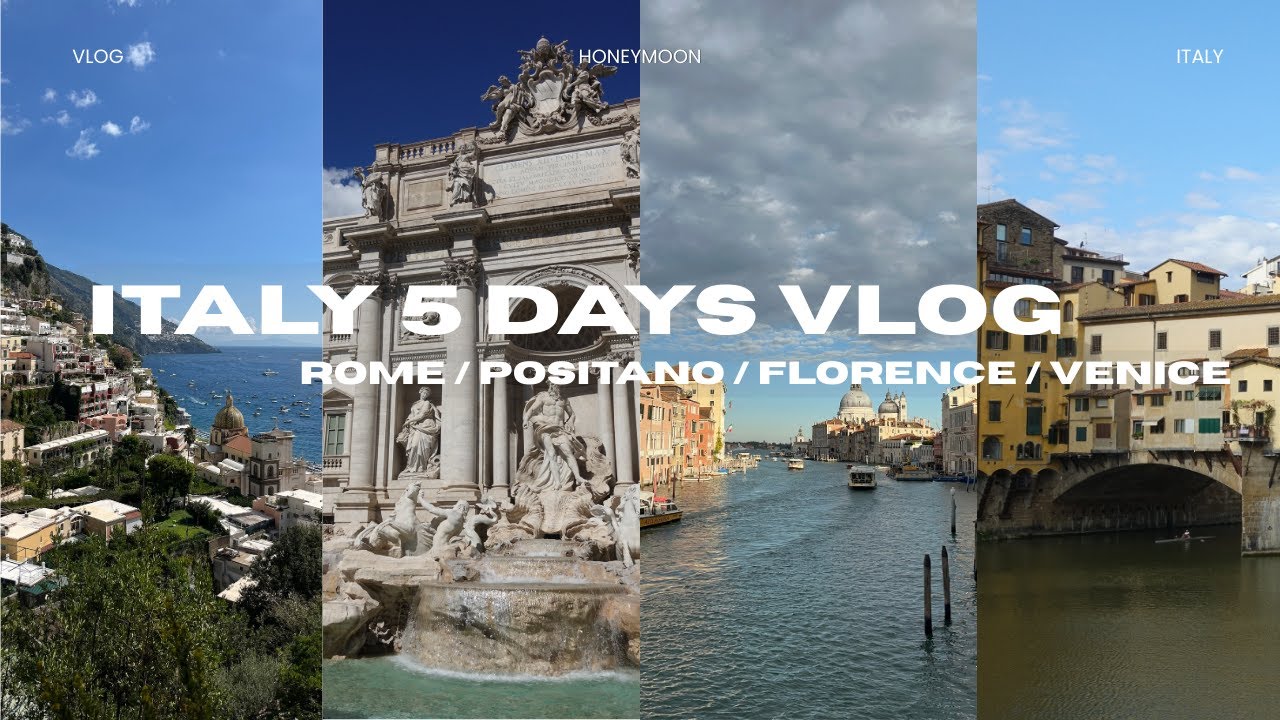 Italy vlog｜5日間で4都市を巡る忙しめだけど心ほどける旅〜ローマ・ポジターノ・フィレンツェ・ベネチア〜
