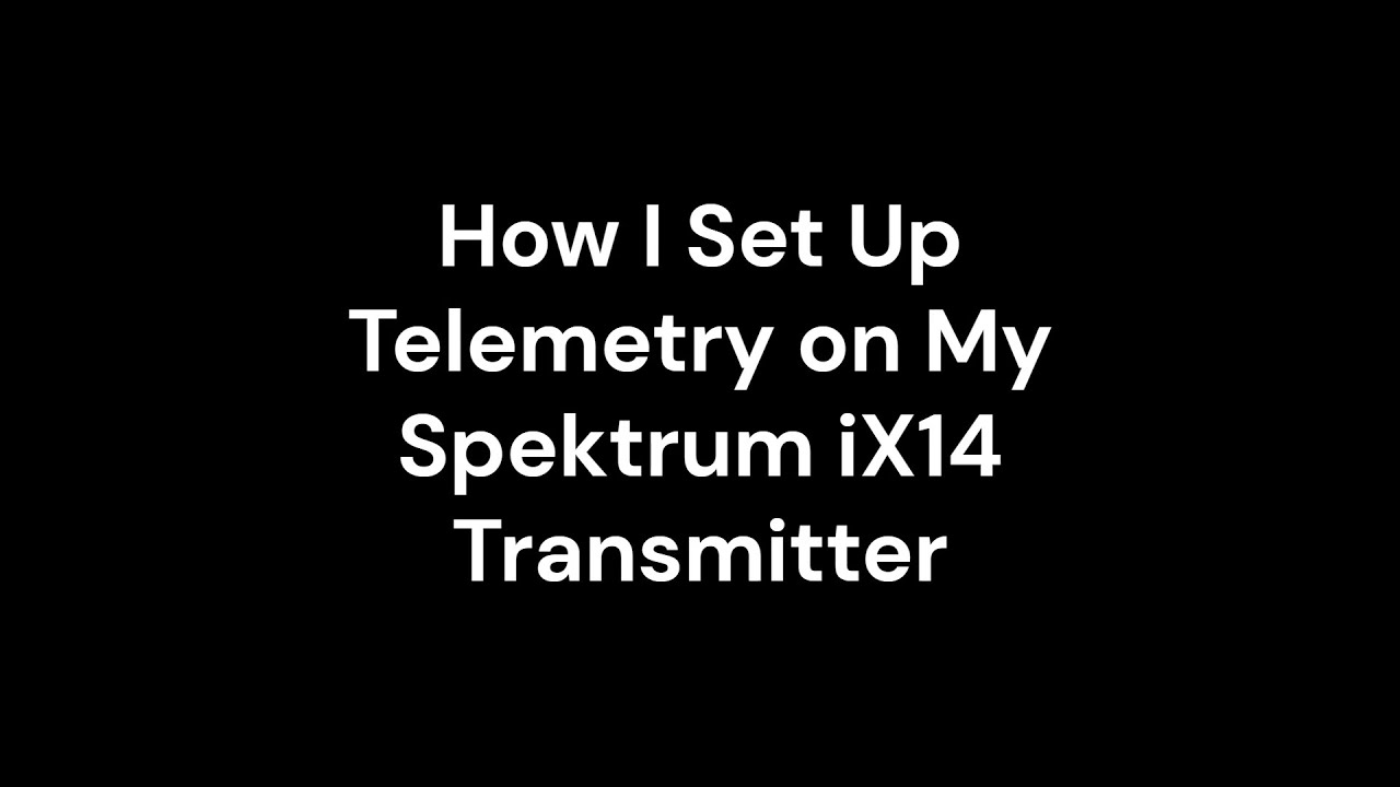 Как настроить телеметрию на моем передатчике Spektrum iX14