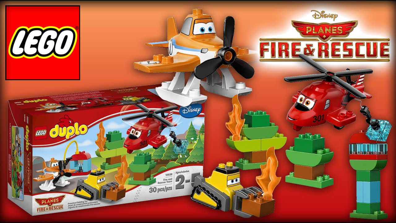 &hearts; LEGO Disney Planes: Fire and Rescue Team 10538 Creativity Set (Dusty, Blade Ranger & Drip)