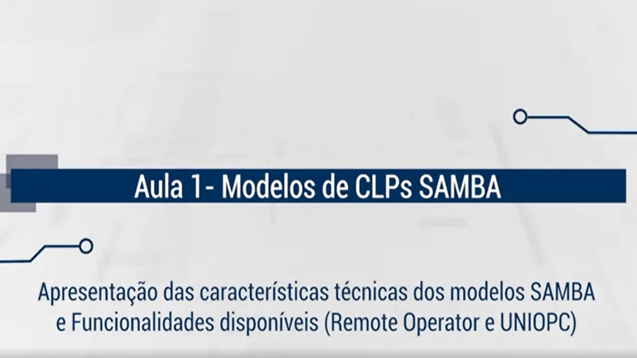 SAMBA: Família de CLPs com IHM Incorporada - AULA 1 (Modelos de CLPs Samba)