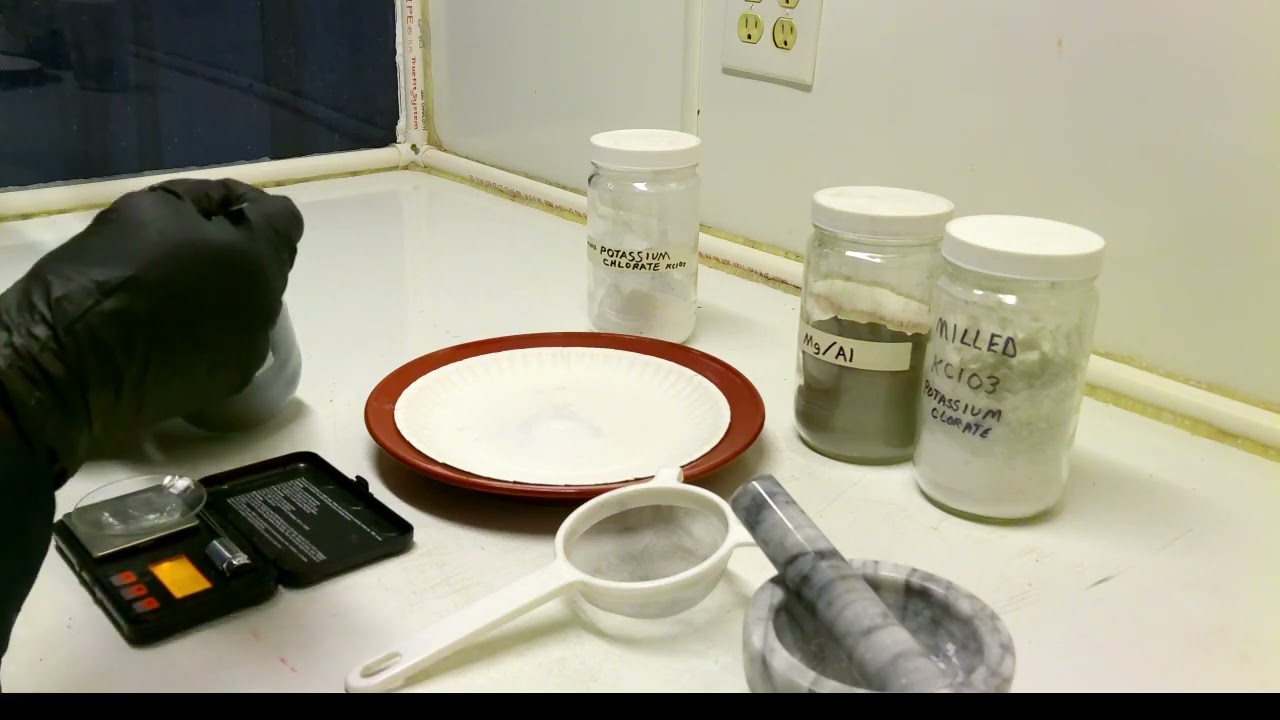 MAKING FLASH POWDER WITH KCI03 & DARK AL