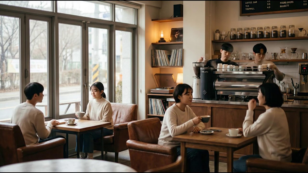 春のカフェで朝ジャズ 🌸☕ 穏やかな雰囲気