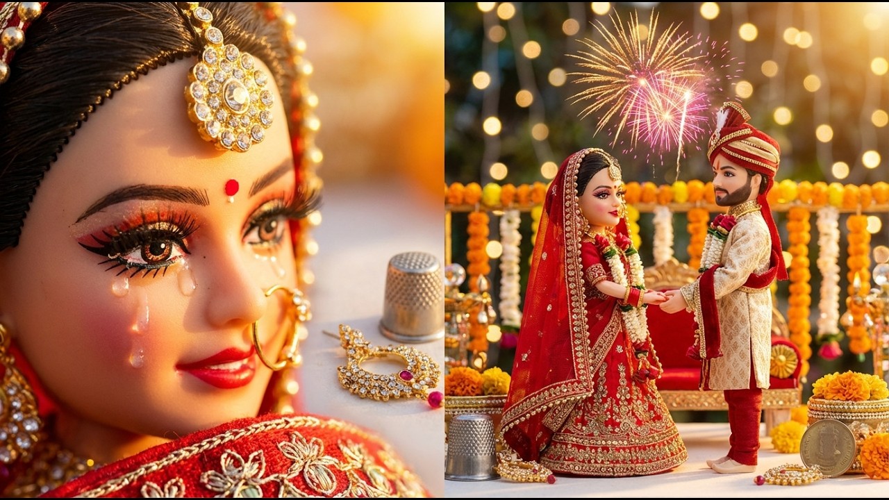 Miniature Doll Wedding Rituals 😭 | Traditional Indian Walima Ceremony 🔥💕