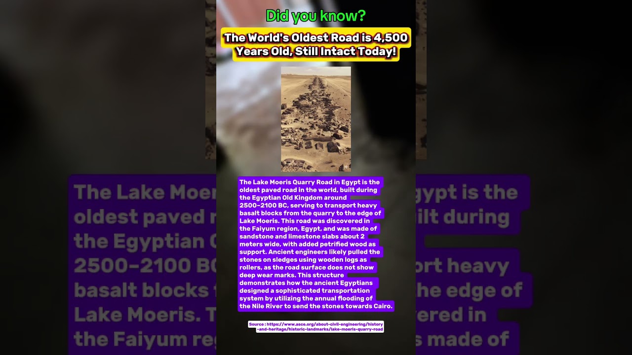 What is the SECRET of Egypt's 4,500 Year Old Road that's Still INTACT Today?