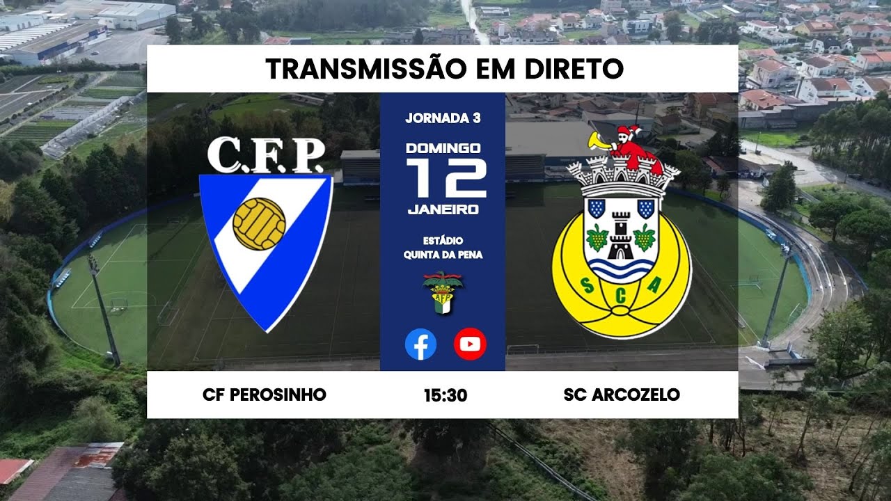 DIRETO | CF PEROSINHO vs SC ARCOZELO
