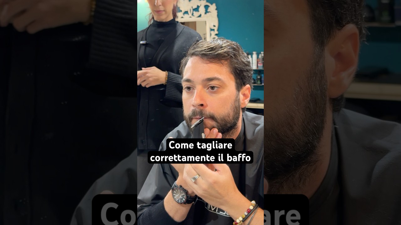Come tagliare correttamente il baffo #curadellabarba #barba #baffo #barberia #barbiere