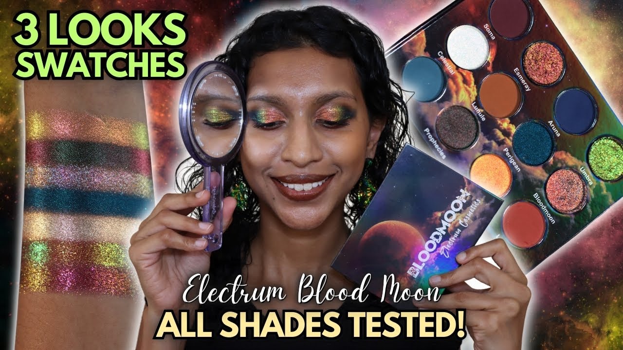 NEW Electrum Cosmetics BLOOD MOON: 3 Looks Review | Fall Multichromes!