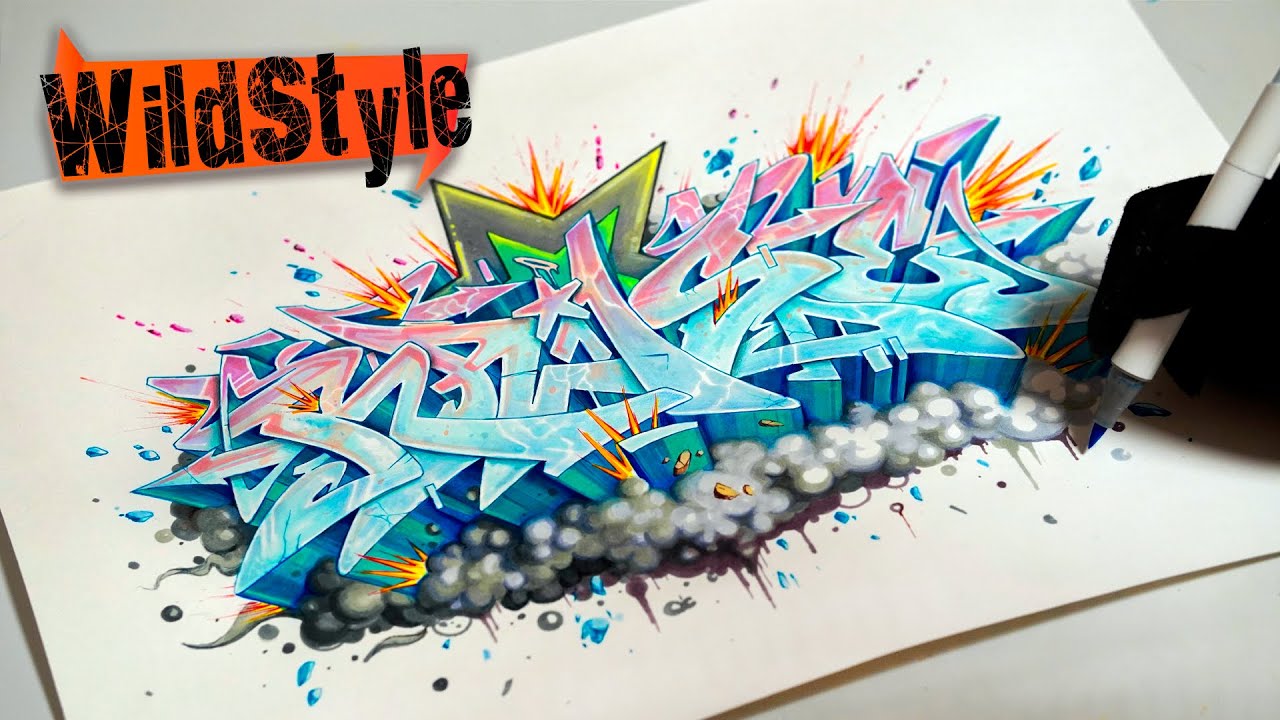 ✍️ Los Pasos (en orden) Para Dibujar un Graffiti Wildstyle #tutorial #dibujar #graffiti