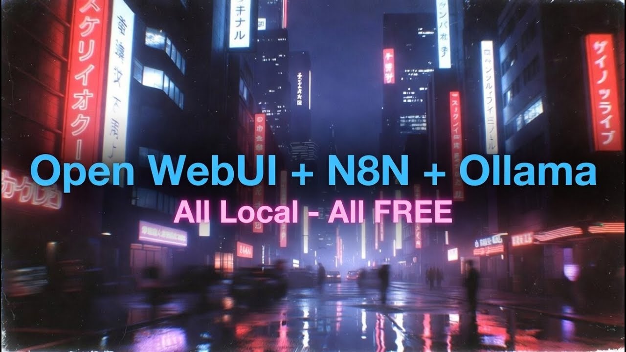 N8N connect to Open WebUI - Quick and fairly simple. LOCAL AI