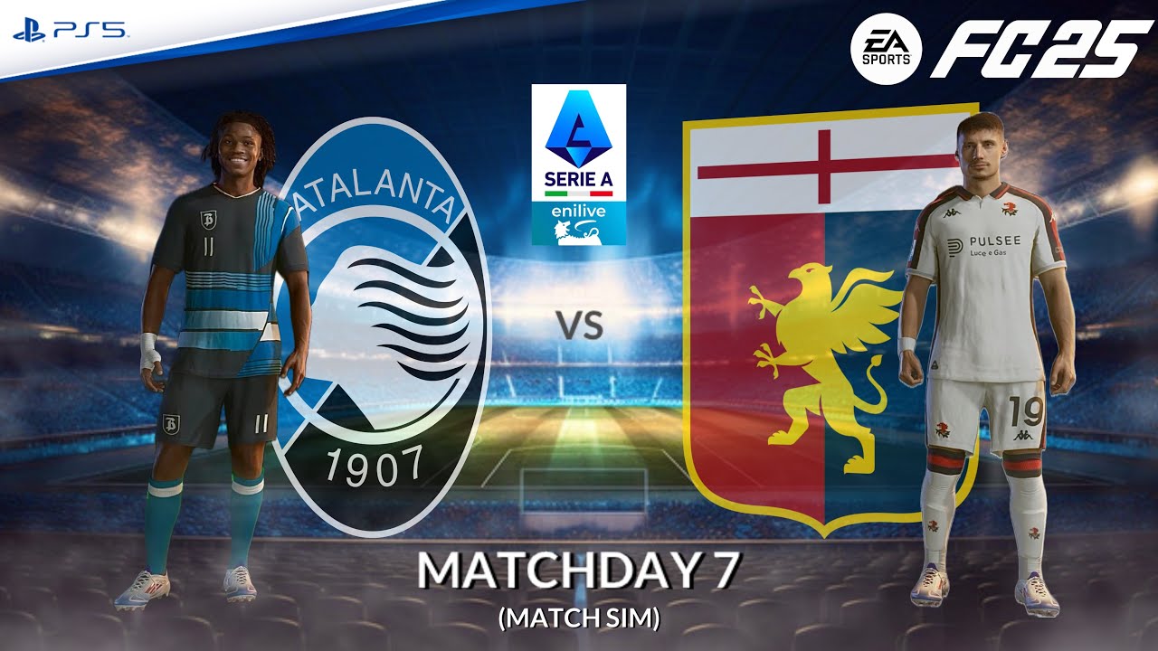 Atalanta - Genoa ⚽️ Serie A 2024/25 Match Sim ft. Lookman, Pinamonti | FC 25
