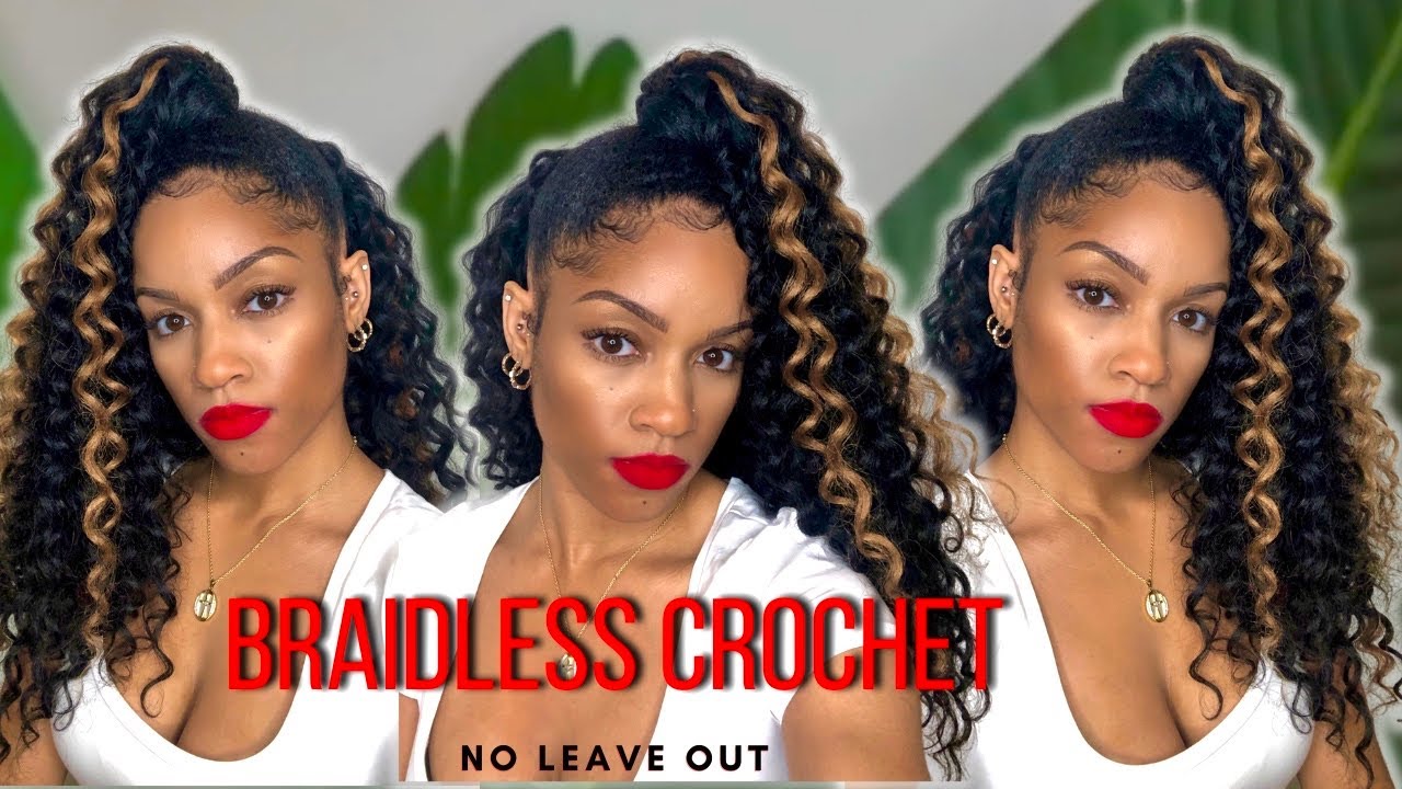 BRAIDLESS Crochet Half Up Half Down | Illusion Crochet Method