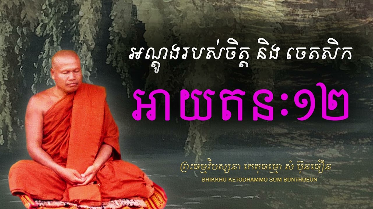 អាយតនៈ១២ (អណ្ដូងរបស់ចិត្ត និង ចេតសិក)