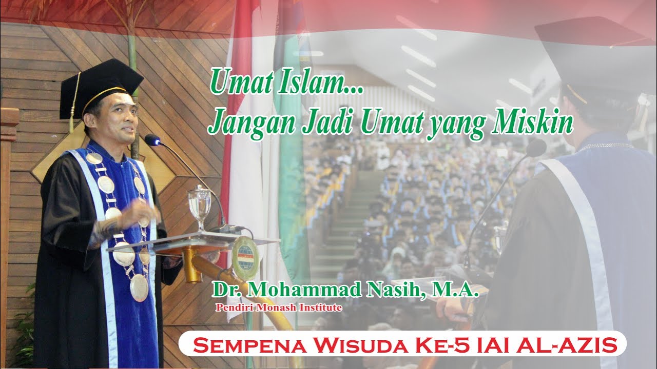 (ORASI ILMIAH) Dr. MOHAMMAD NASIH, M.A. | Pendiri Monash Institute