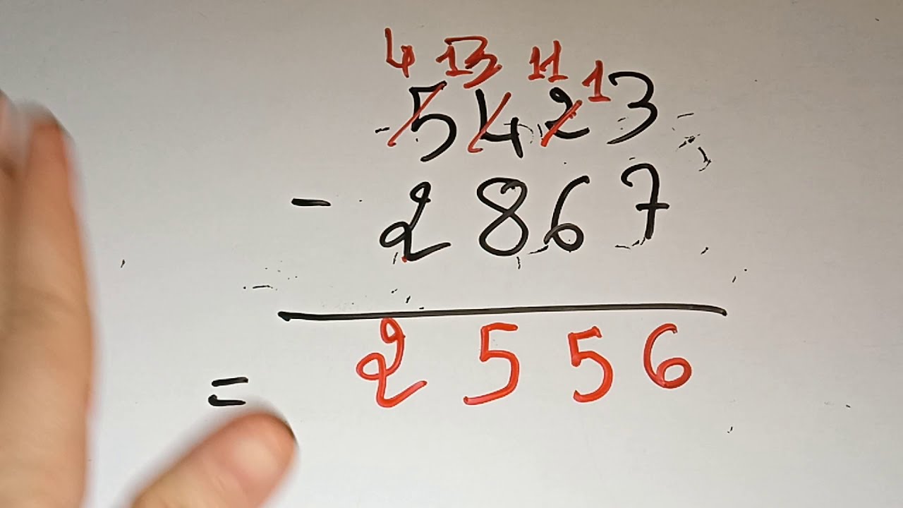 #الرياضيات#الطرح بالطريقة الجديدة وفق المنهاج المنقح فيديو صالح للجميع