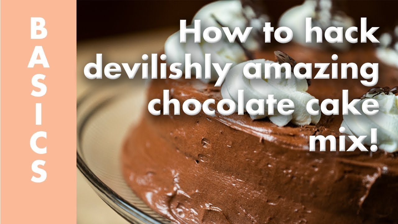 The Best Chocolate Cake using a CAKE MIX! | Zested Foods