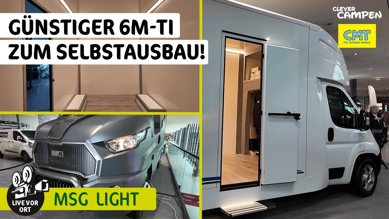 Unter 40k: G&uuml;nstiger Teilintegrierter f&uuml;r Selbstausbauer - Der MSG Light auf der CMT 25