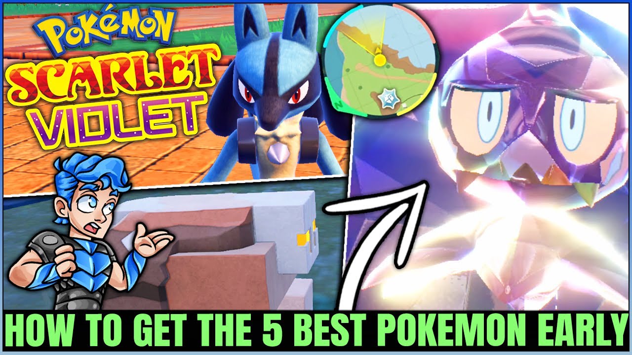 The 5 STRONGEST Pokemon You Can Get EARLY - Best Tera Pokemon & More - Pokemon Scarlet Violet!