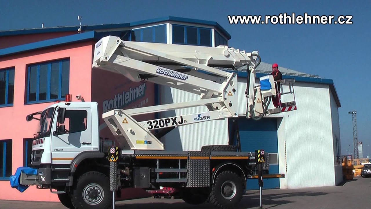 Pracovní plošina, nástavba E320PXJ, podvozek Mercedes Benz Axor