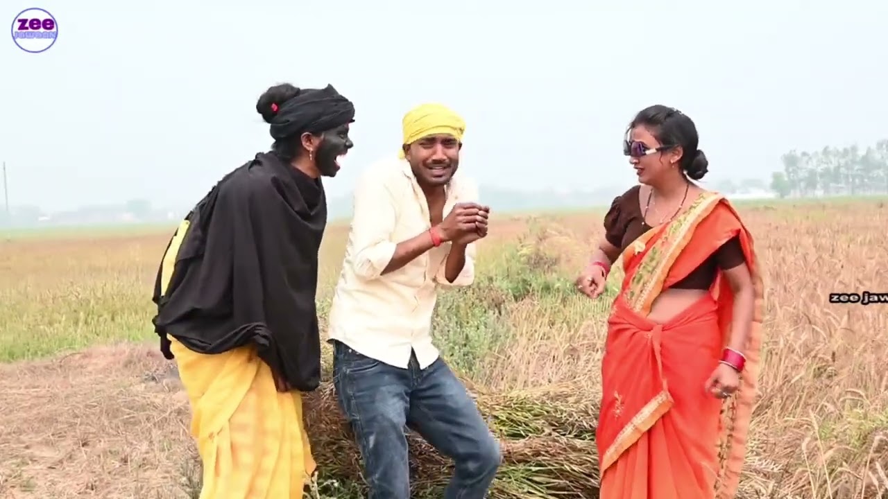 पगली को दिखा खेत में काम करते ही गेहूं काटे उसे भूत दिखा l pagali comedy new video