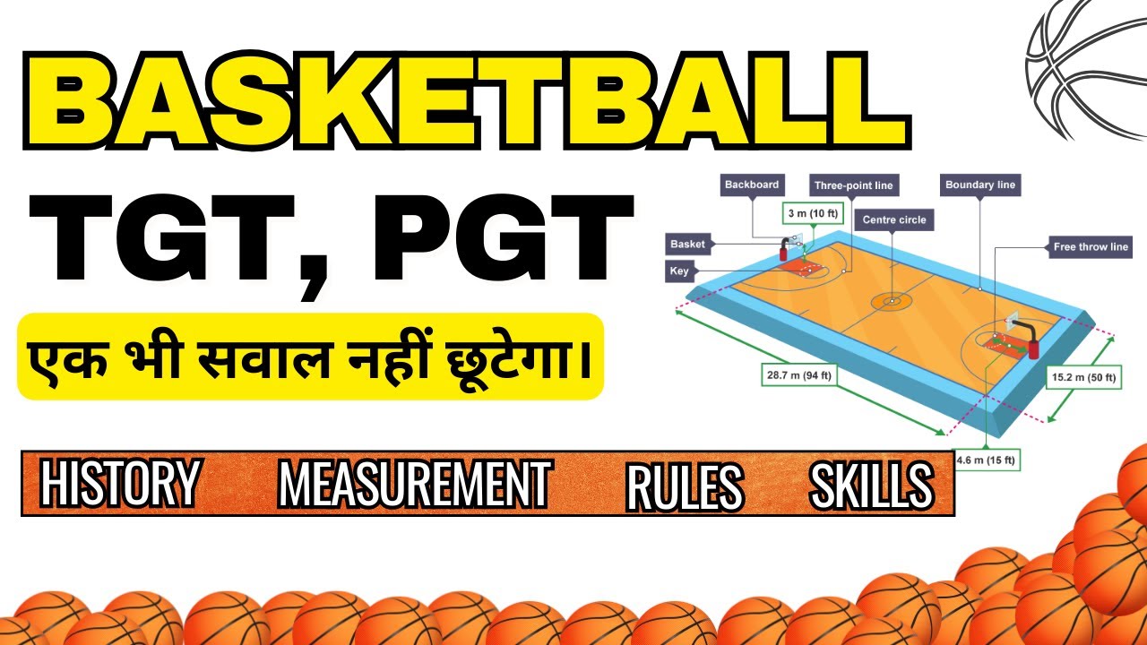 Basketball Rules and Measurement | बास्केटबॉल के नियम | Physical Education | Games & Sports