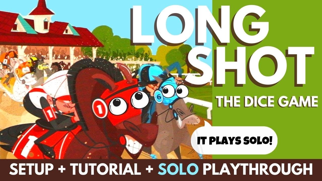 Long Shot The Dice Game | Full Solo Playthrough | Setup | How to Play Solitare Board Games