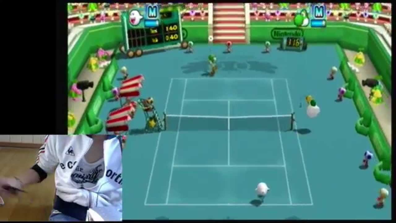 wiiであそぶマリオテニスGC実写付き実況プレイ[単発]