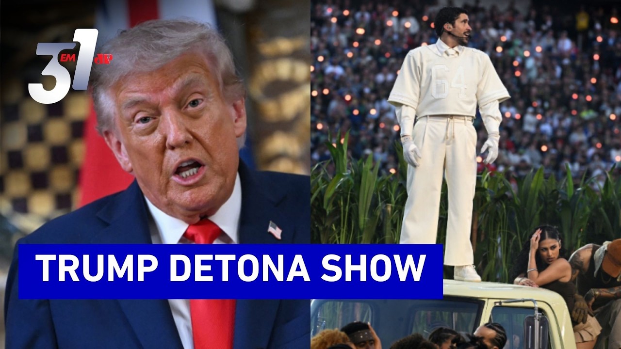Trump chama show de Bad Bunny de “bagunça” no Super Bowl
