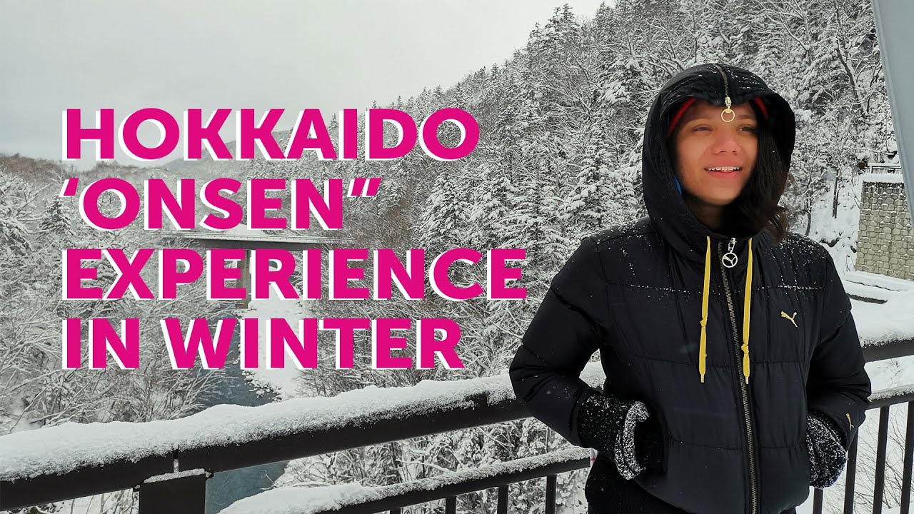 We tried a Japanese hotspring “onsen” in Hokkaido during the winter (Must try in Japan!)
