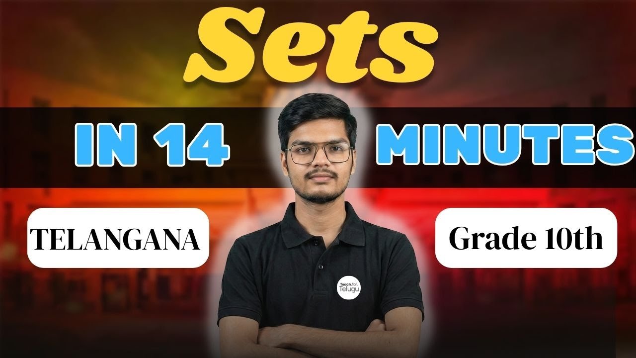Sets Class 10 In Telugu | One Shot | Nandan Sir | Teach.For.Telugu  | TS Board  #sets #telugu