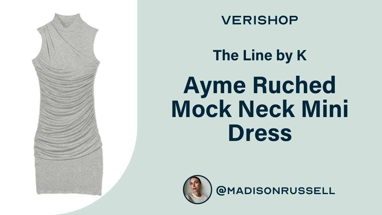 The Line by K Ayme Ruched Mock Neck Mini Dress Review