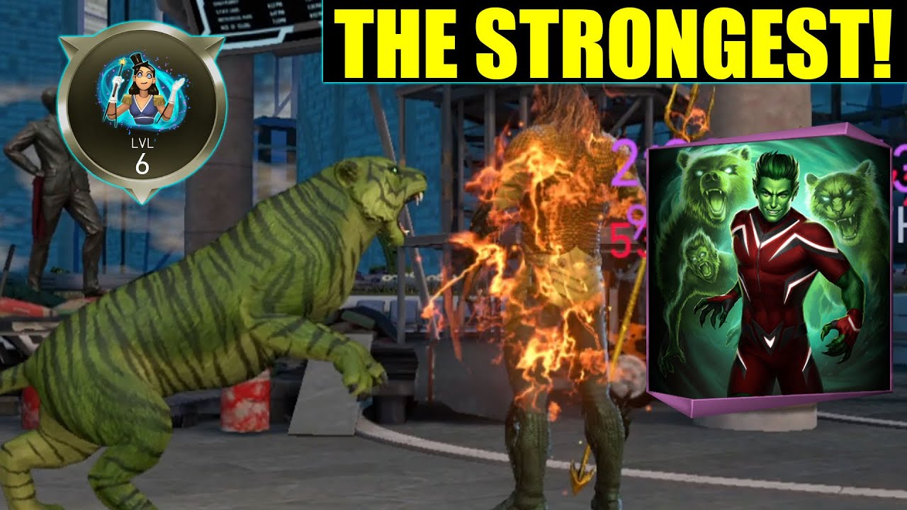 Beast Boy In Solo Raids Is The Strongest Character In The Game! (F2P) Injustice 2 Mobile