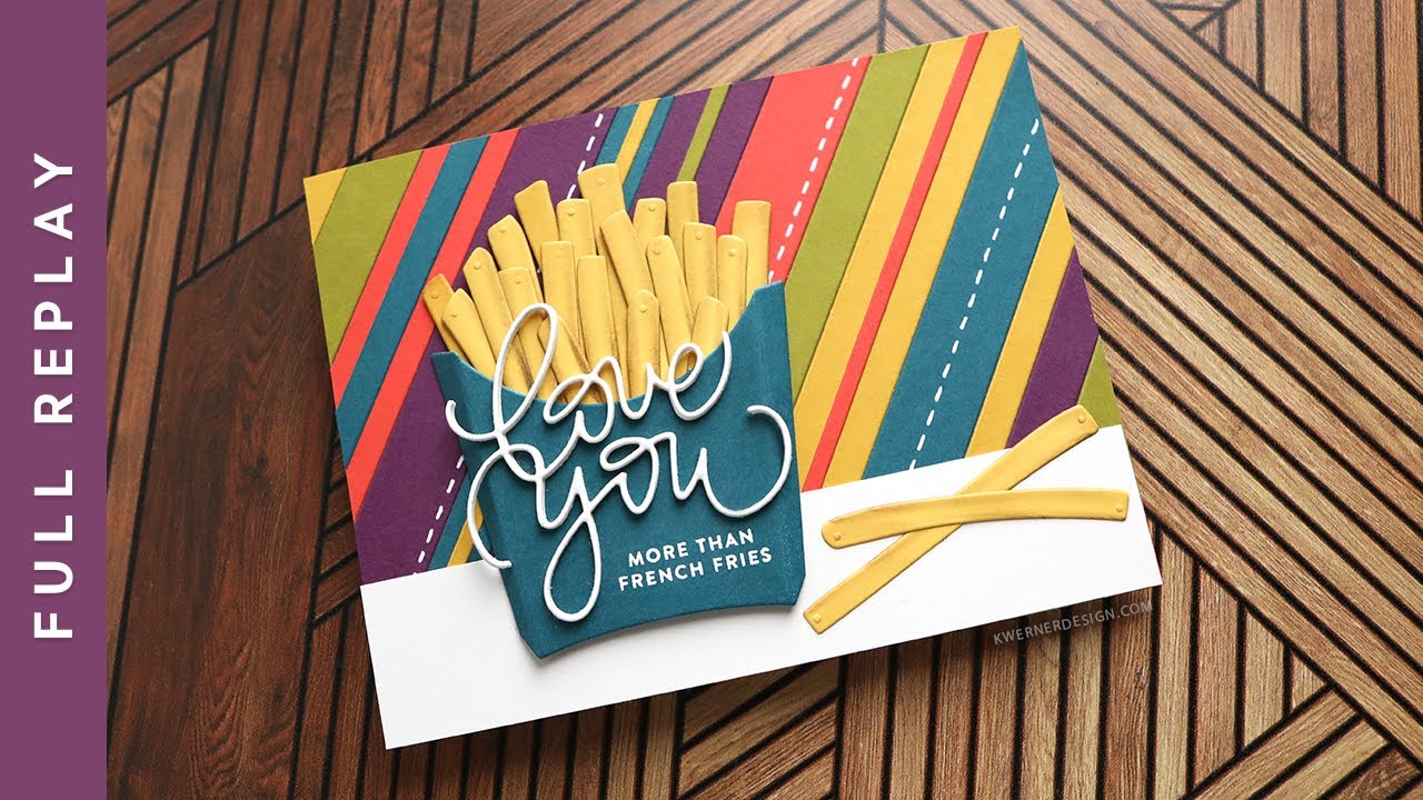 LIVE CRAFTING - Make a card with Kristina!