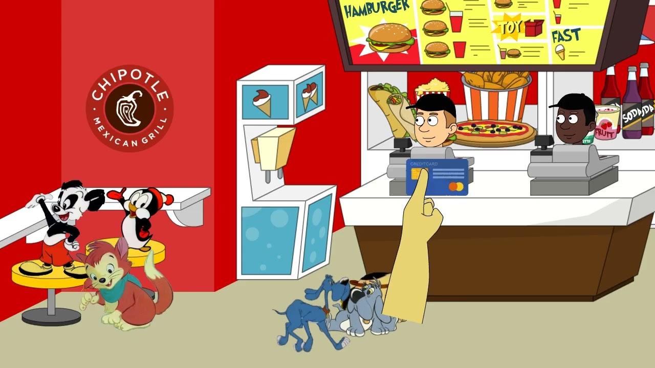 Foofur behaves at Chipotle Mexican Grill and gets ungrounded