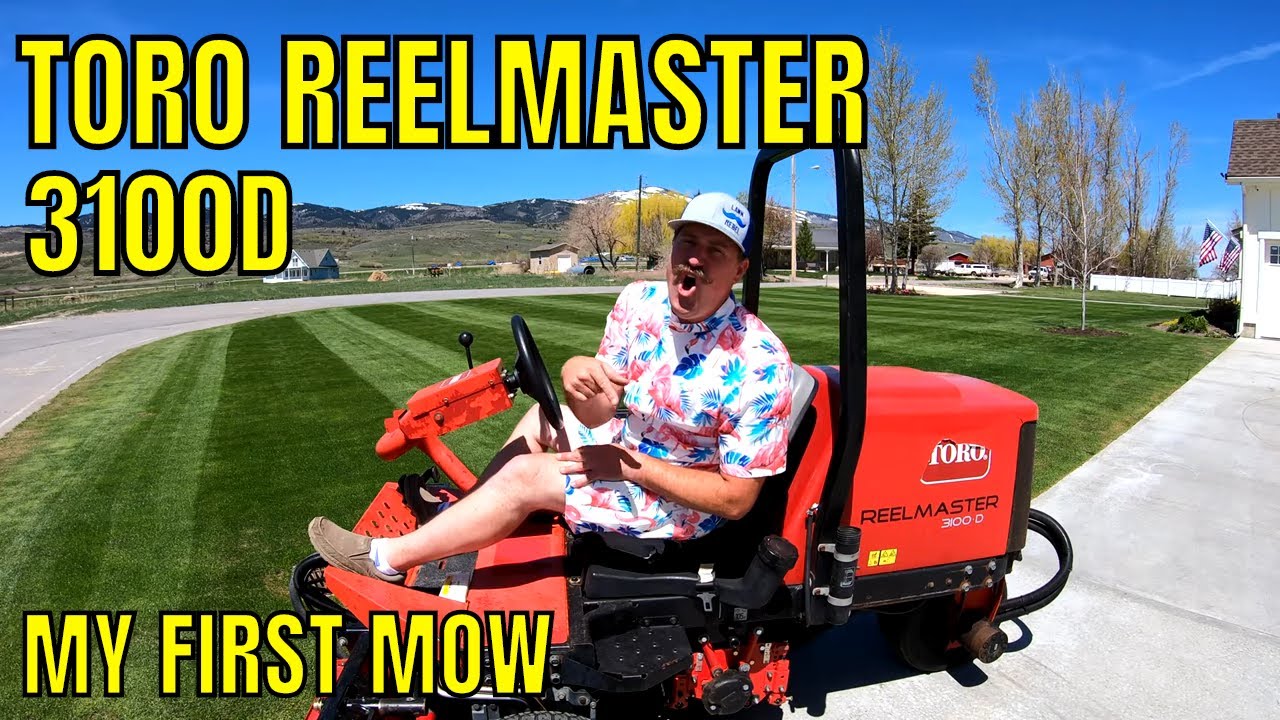 Toro Reelmaster 3100D First MOW with Ryan Knorr