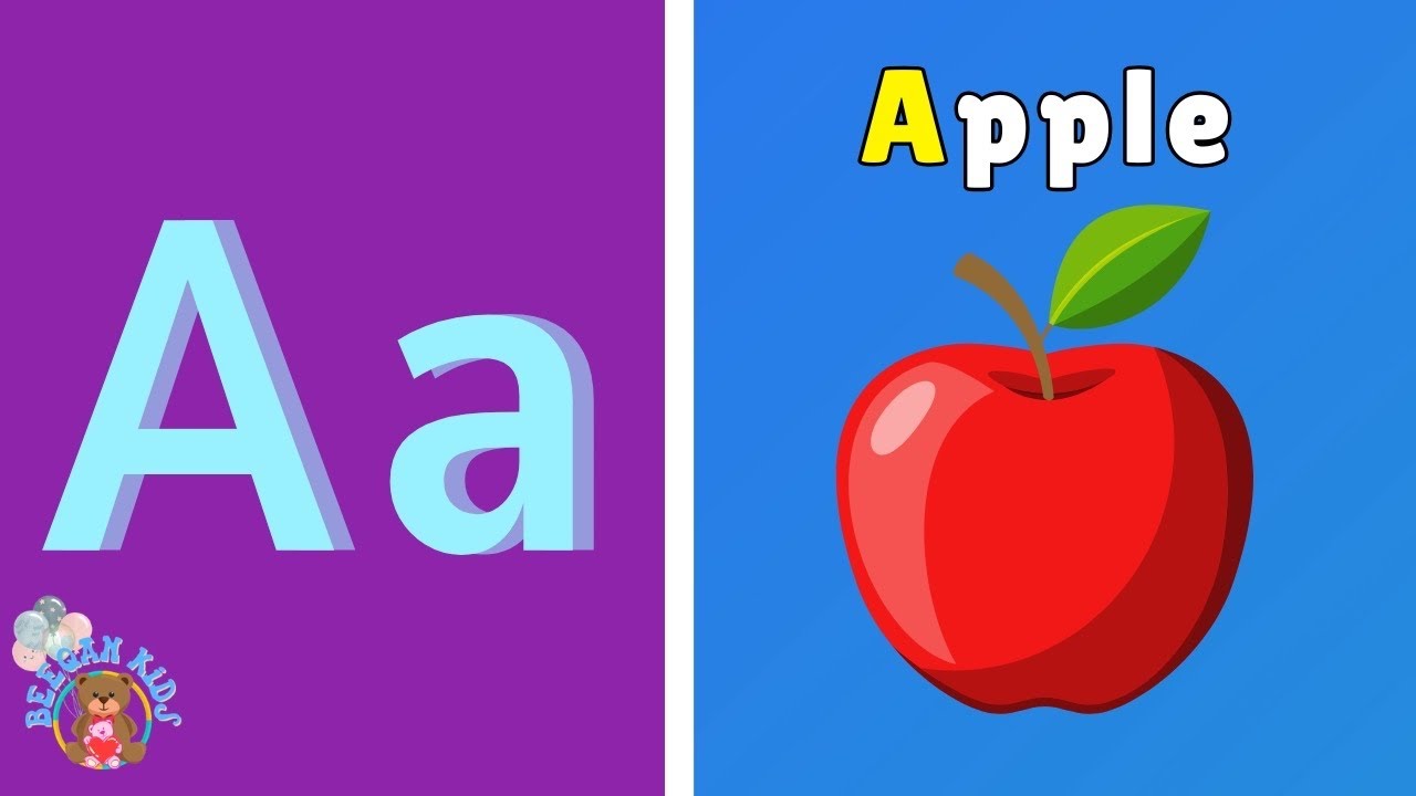A FOR APPLE 🍎 | ABC Alphabet Song With Sound for children | English Learning | #beeqankids 