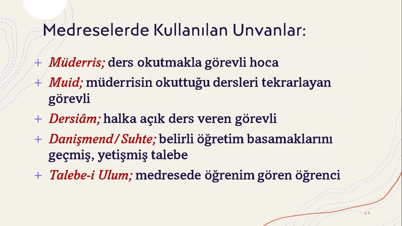 Din Eğitimi Medreseler