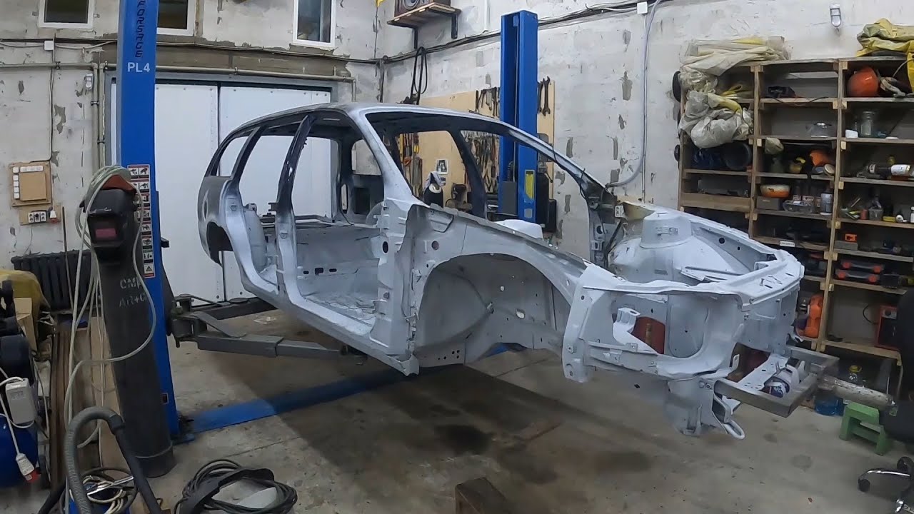 Часть 3. Opel Omega B 1996г. Обзор состояния кузова после пескоструйной обработки.